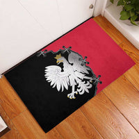 Poland White Eagle Rubber Doormat Polish National Coat of Arms Design