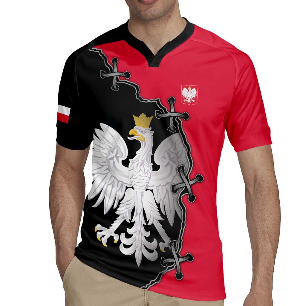 Poland White Eagle Rugby Jersey Polish National Coat of Arms Design