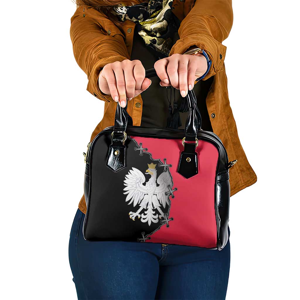 Poland White Eagle Shoulder Handbag Polish National Coat of Arms Design