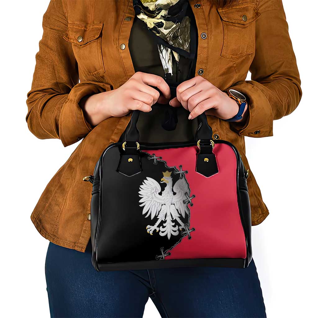 Poland White Eagle Shoulder Handbag Polish National Coat of Arms Design