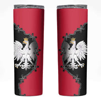 Poland White Eagle Skinny Tumbler Polish National Coat of Arms Design