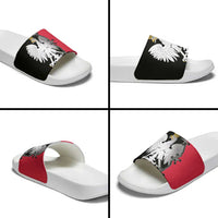 Poland White Eagle Slide Sandals Polish National Coat of Arms Design