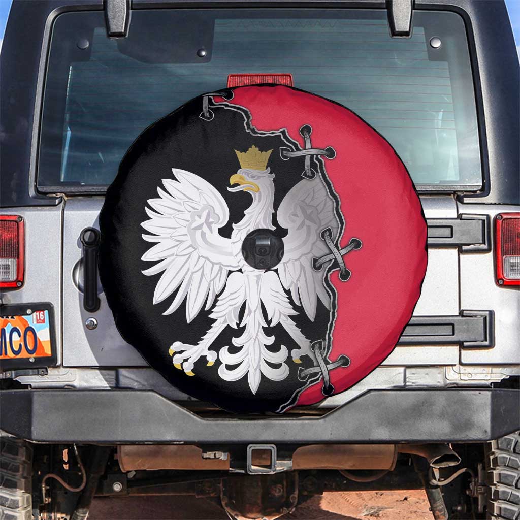 Poland White Eagle Spare Tire Cover Polish National Coat of Arms Design