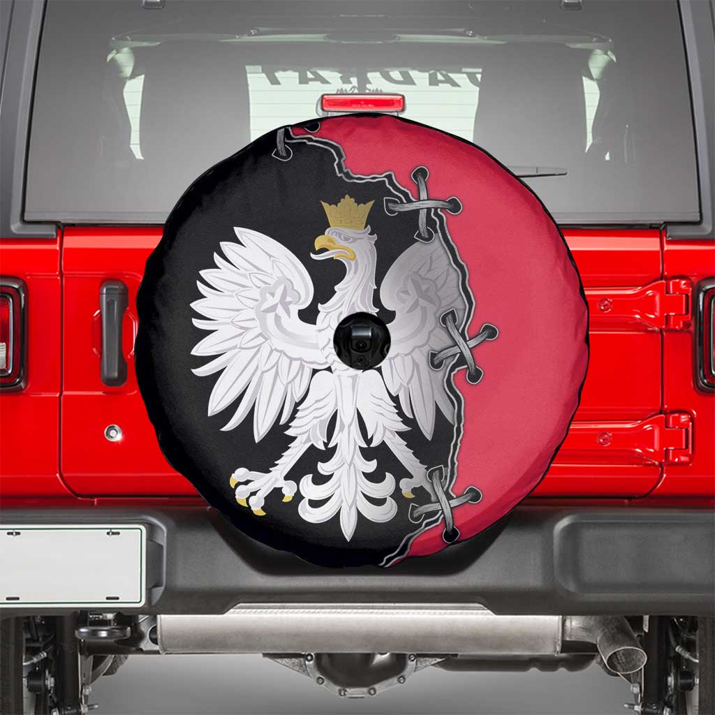 Poland White Eagle Spare Tire Cover Polish National Coat of Arms Design