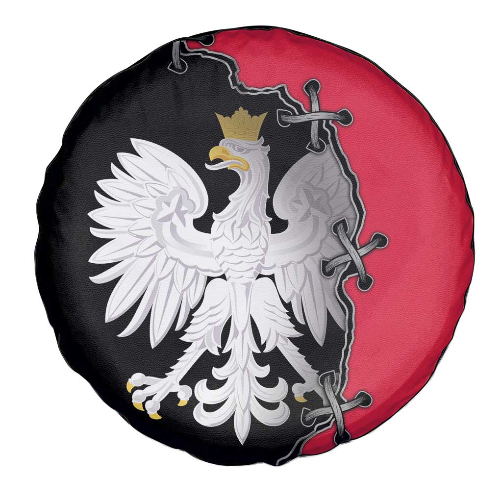 Poland White Eagle Spare Tire Cover Polish National Coat of Arms Design
