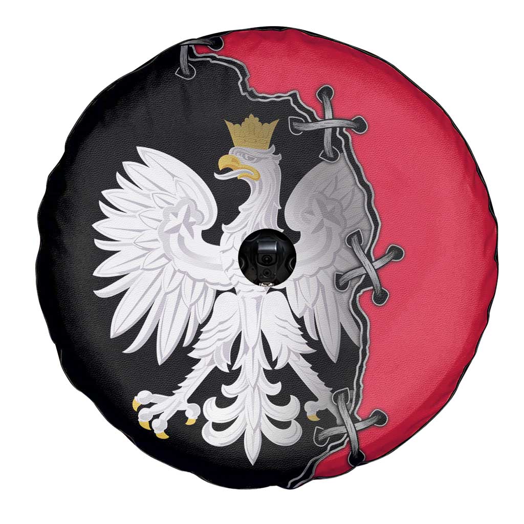 Poland White Eagle Spare Tire Cover Polish National Coat of Arms Design