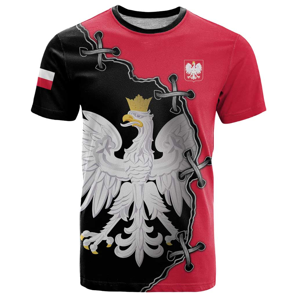 Poland White Eagle T Shirt Polish National Coat of Arms Design