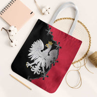 Poland White Eagle Tote Bag Polish National Coat of Arms Design