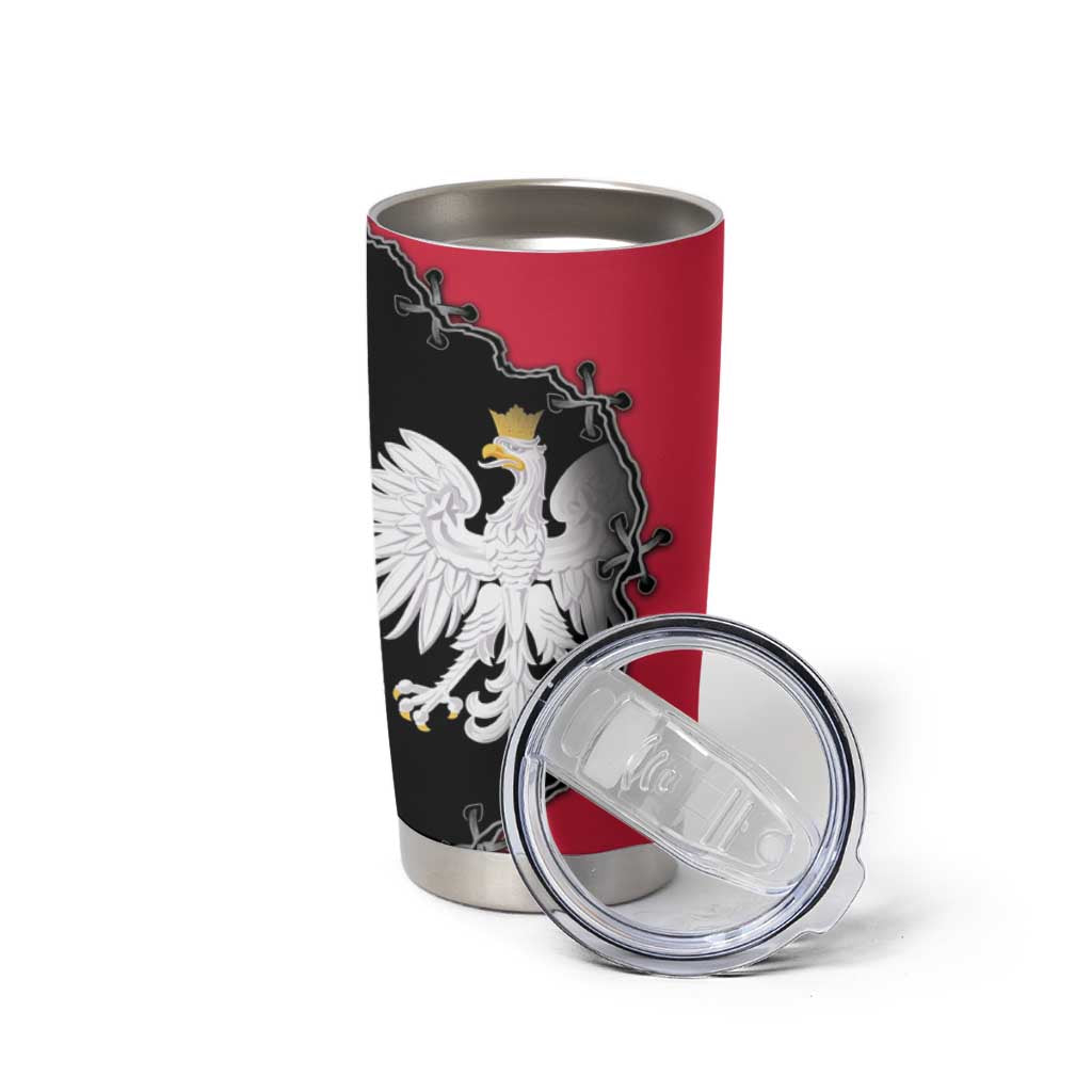 Poland White Eagle Tumbler Cup Polish National Coat of Arms Design