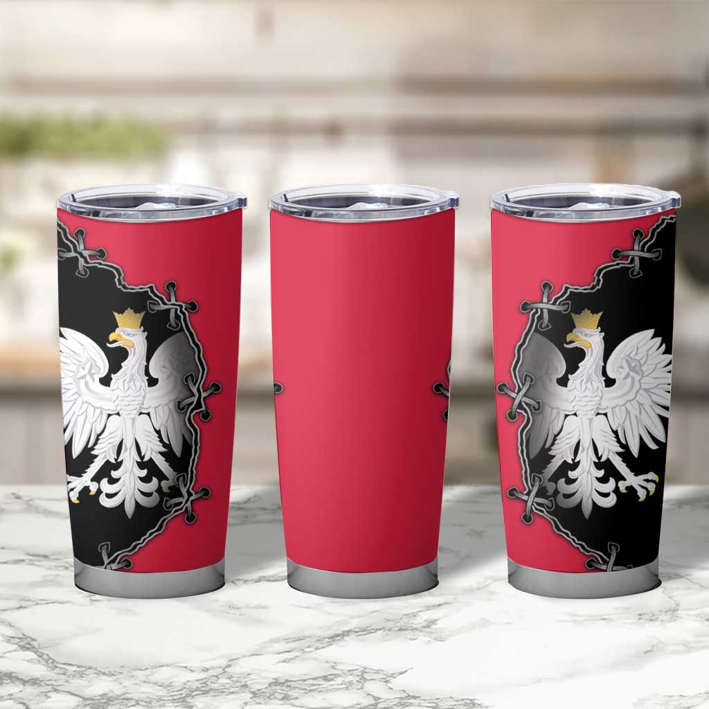 Poland White Eagle Tumbler Cup Polish National Coat of Arms Design