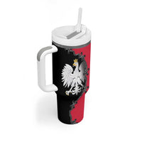 Poland White Eagle Tumbler With Handle Polish National Coat of Arms Design