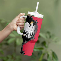Poland White Eagle Tumbler With Handle Polish National Coat of Arms Design