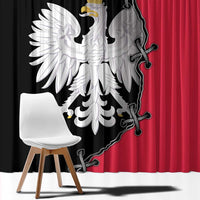 Poland White Eagle Window Curtain Polish National Coat of Arms Design