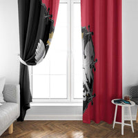 Poland White Eagle Window Curtain Polish National Coat of Arms Design