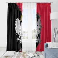 Poland White Eagle Window Curtain Polish National Coat of Arms Design