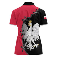 Poland White Eagle Women Polo Shirt Polish National Coat of Arms Design