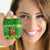 Punch The Monkey St Patrick’s Day AirPods Case Lucky Baby Monkey