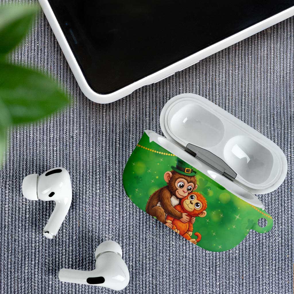 Punch The Monkey St Patrick’s Day AirPods Case Lucky Baby Monkey