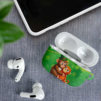 Punch The Monkey St Patrick’s Day AirPods Case Lucky Baby Monkey