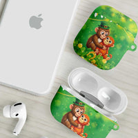 Punch The Monkey St Patrick’s Day AirPods Case Lucky Baby Monkey