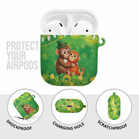 Punch The Monkey St Patrick’s Day AirPods Case Lucky Baby Monkey