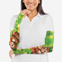 Punch The Monkey St Patrick’s Day Arm Sleeves Lucky Baby Monkey