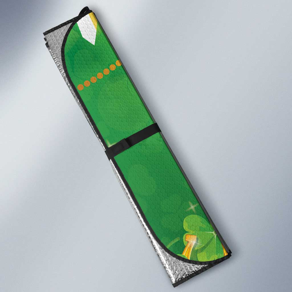 Punch The Monkey St Patrick’s Day Auto Sun Shade Lucky Baby Monkey