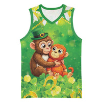 Punch The Monkey St Patrick’s Day Basketball Jersey Lucky Baby Monkey