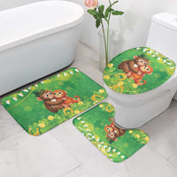 Punch The Monkey St Patrick’s Day Bathroom Set Lucky Baby Monkey