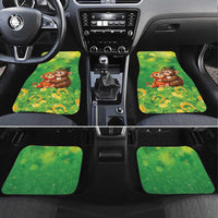 Punch The Monkey St Patrick’s Day Car Mats Lucky Baby Monkey