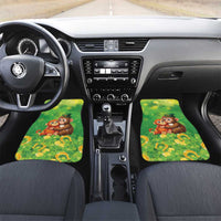 Punch The Monkey St Patrick’s Day Car Mats Lucky Baby Monkey