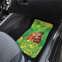 Punch The Monkey St Patrick’s Day Car Mats Lucky Baby Monkey