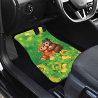 Punch The Monkey St Patrick’s Day Car Mats Lucky Baby Monkey
