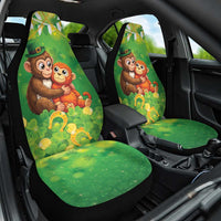 Punch The Monkey St Patrick’s Day Car Seat Cover Lucky Baby Monkey
