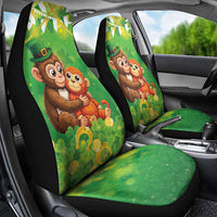 Punch The Monkey St Patrick’s Day Car Seat Cover Lucky Baby Monkey