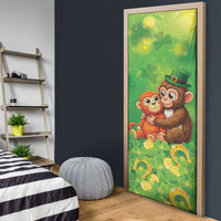 Punch The Monkey St Patrick’s Day Door Cover Lucky Baby Monkey
