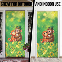 Punch The Monkey St Patrick’s Day Door Cover Lucky Baby Monkey