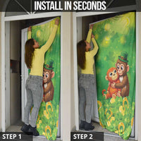 Punch The Monkey St Patrick’s Day Door Cover Lucky Baby Monkey