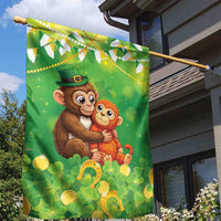 Punch The Monkey St Patrick’s Day Garden Flag Lucky Baby Monkey