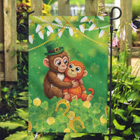 Punch The Monkey St Patrick’s Day Garden Flag Lucky Baby Monkey