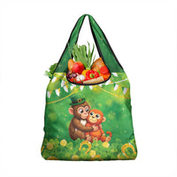 Punch The Monkey St Patrick’s Day Grocery Bag Lucky Baby Monkey