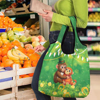 Punch The Monkey St Patrick’s Day Grocery Bag Lucky Baby Monkey