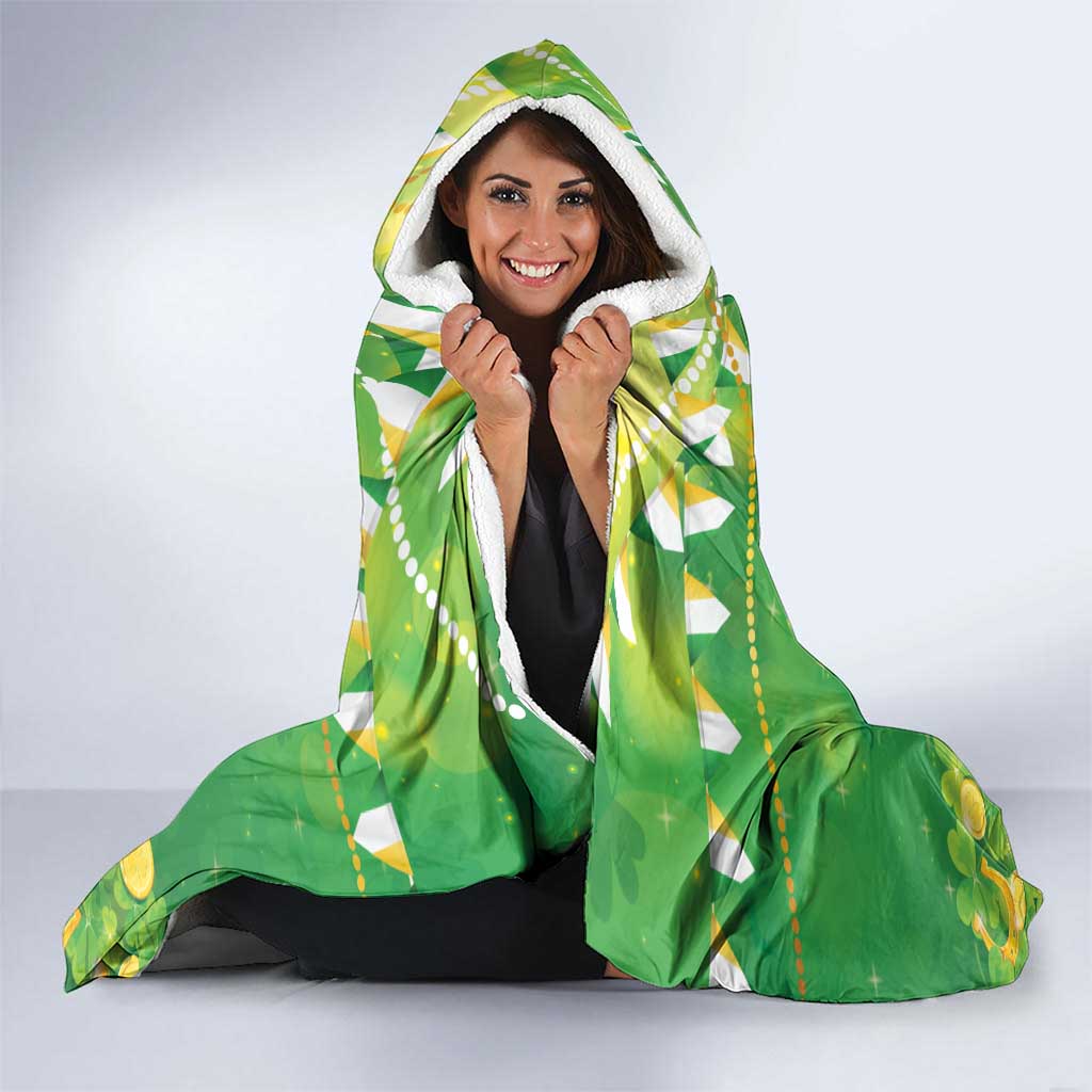 Punch The Monkey St Patrick’s Day Hooded Blanket Lucky Baby Monkey