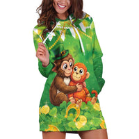 Punch The Monkey St Patrick’s Day Hoodie Dress Lucky Baby Monkey