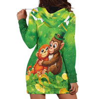 Punch The Monkey St Patrick’s Day Hoodie Dress Lucky Baby Monkey