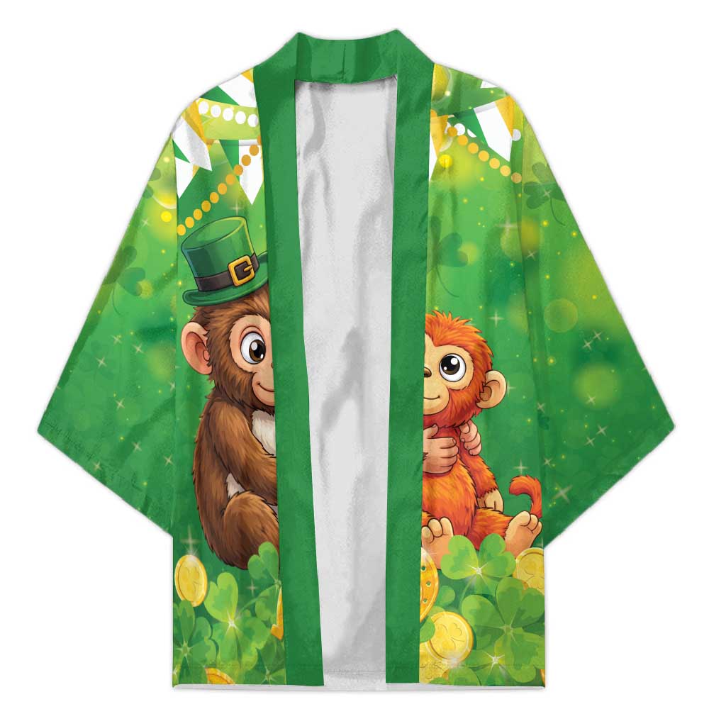 Punch The Monkey St Patrick’s Day Kimono Lucky Baby Monkey