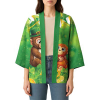 Punch The Monkey St Patrick’s Day Kimono Lucky Baby Monkey
