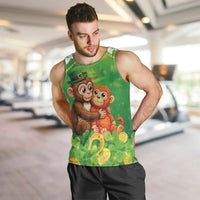 Punch The Monkey St Patrick’s Day Men Tank Top Lucky Baby Monkey