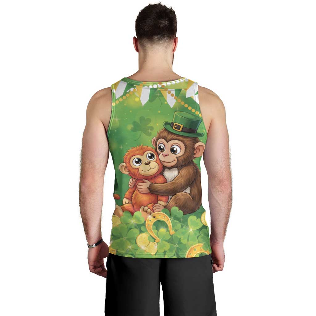 Punch The Monkey St Patrick’s Day Men Tank Top Lucky Baby Monkey