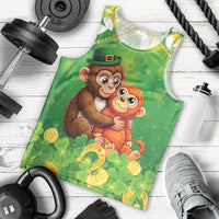 Punch The Monkey St Patrick’s Day Men Tank Top Lucky Baby Monkey